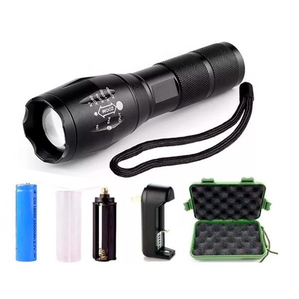 Lanterna Tática Bateria 300 Lumens Gs 9455 Eloo Tático