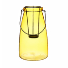 LANTERNA VIDRO VITRI AMARELA 15X26