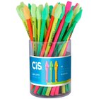 Lápis Cis Preto Hb Neon Redondo Com Borracha Caixa Com 48 Uni