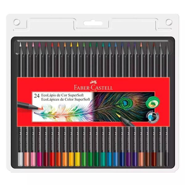 Lápis De Cor 24 Cores Supersoft 120724-faber Castell