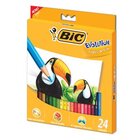 Lápis De Cor Bic Evolution Sextavado Com 24 Cores