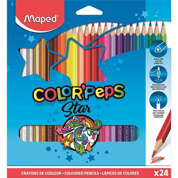 Lápis De Cor Color 24 Peps-maped