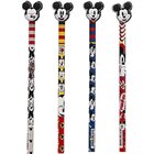 Lápis Preto Redondo Decorado Mickey Com Borracha Ponteira Pot