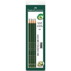 Lapis Preto Tecnico 9000 6b Preto Esc/macio Bl.c/4