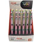 Lapiseira 0.5mm Tube Metal C/graf/borracha 4co