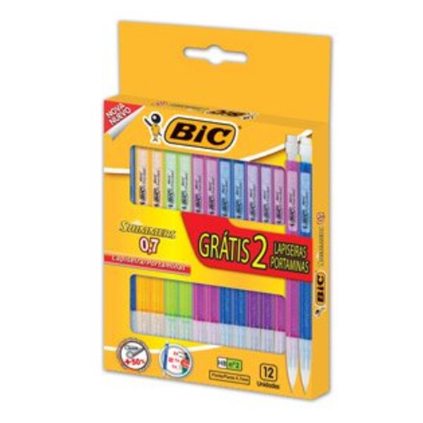 Lapiseira Bic Shimmers 0,7mm Caixa Com 12 Unidades
