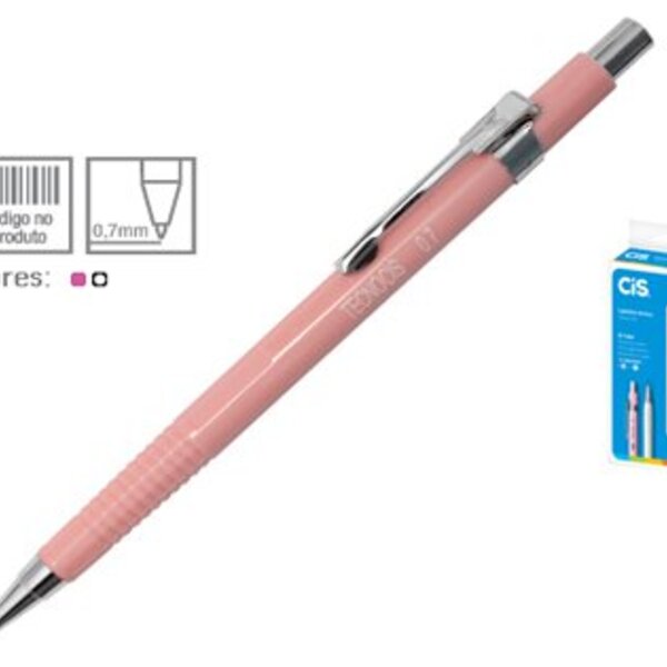 Lapiseira Cis Tecno 0,7mm Azul Caixa Com 12 Unidades