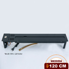 Lareira A Gás Clássica Luna 120 Cm - C/ Pedras Vulcânicas - F