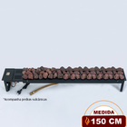 Lareira A Gás Clássica Luna 150 Cm - C/ Pedras Vulcânicas - F