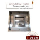 Lareira A Gás Externa - Fire Pit Quadrado