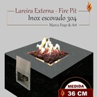 Lareira A Gás Externa - Fire Pit Quadrado