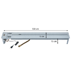 Lareira A Gás Linha Clássica Modelo Bella De 150cm