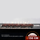 Lareira A Gás Premium Império 150 Cm - C/ Pedras Vulcânicas -
