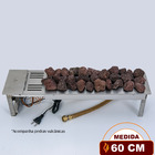 Lareira A Gás Premium Império 60 Cm - C/ Pedras Vulcânicas -