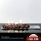 Lareira A Gás Premium Império 60 Cm - C/ Pedras Vulcânicas -