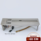 Lareira A Gás Premium Império 60 Cm - C/ Pedras Vulcânicas -