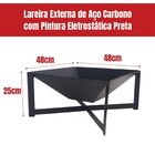Lareira A Lenha Para Área Externa Jardim Pintura Eletroestáti
