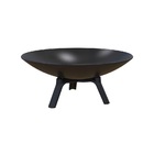 Lareira Braseiro Jardim Ferro Externa Interno Portátil Preta