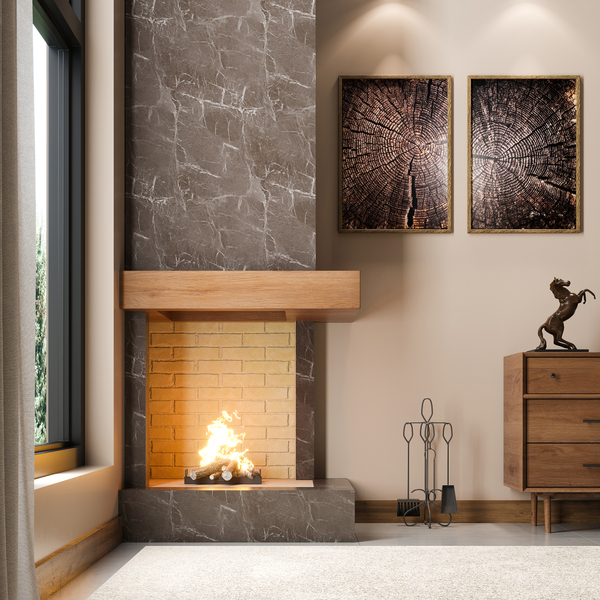 Introduzir 117+ imagem modelo de lareira de canto - br.thptnganamst.edu.vn