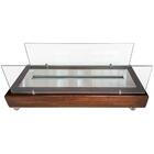 Lareira Ecológica A Álcool Caixa Madeira Com Queimador 70cm