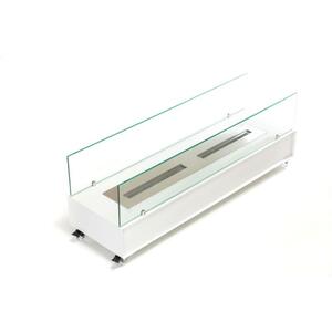 Foto de Lareira Ecológica A Álcool Ou Etanol Aço Branca 100cm