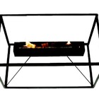 Lareira Ecológica Chapa De Aço A Álcool Decoração Completa