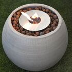 Lareira Ecológica Cimento Queimador Inox 304 - Porak Oval