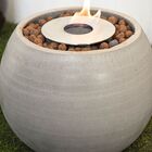 Lareira Ecológica Cimento Queimador Inox 304 - Porak Oval