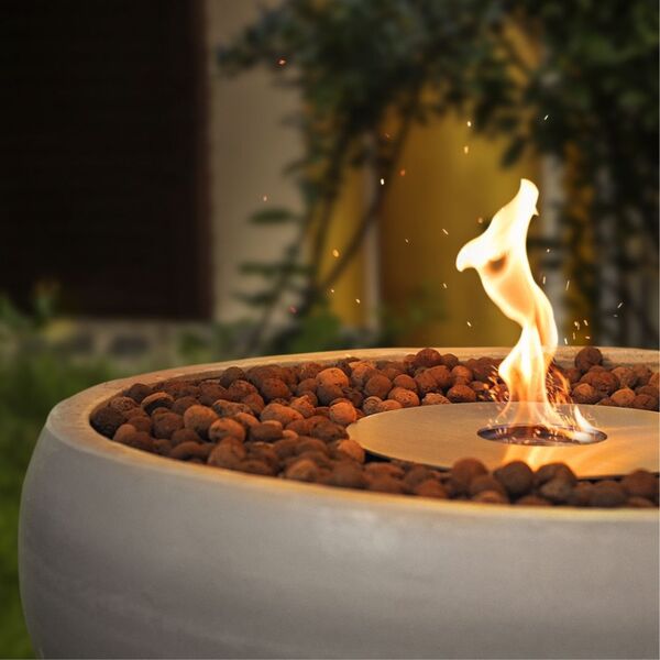 Lareira Ecológica Externa Cimento  Queimador Inox 304 - Porak