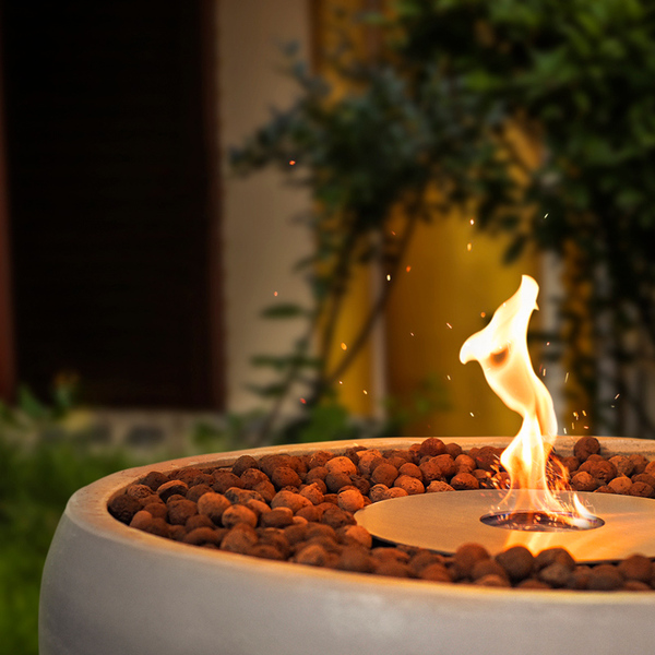 Lareira Ecológica Externa Cimento Queimador Inox 304 - Porak