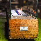 Lareira Ecológica No Dormente 1m X 25 Cm Com Vidros E Queimad