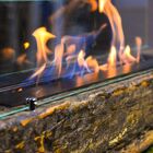 Lareira Ecológica No Dormente 1m X 25 Cm Com Vidros E Queimad