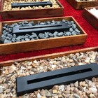 Lareira Ecológica Ubinas Em Madeira Com Pedras Coloridas 65x3