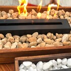 Lareira Ecológica Ubinas Em Madeira Com Pedras Coloridas 65x3