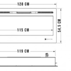 Lareira Elétrica Parede para Embutir Aquecedor 50 Polegadas 1