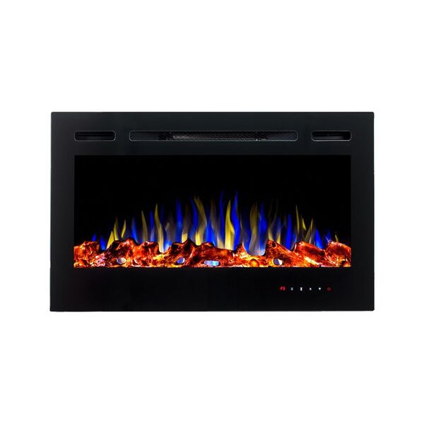 Lareira Eletrica Tela 36" Tensao 110v Potencia 1500w Cor Pret