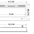 Lareira Eletrica Tela 36" Tensao 110v Potencia 1500w Cor Pret