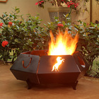 Lareira Externa Pira- Toucheiro Contry - Plus Jardim -aço