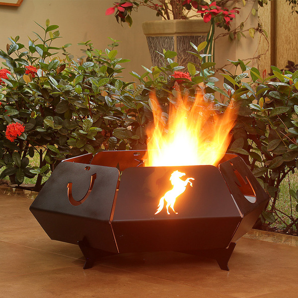 Lareira Externa Pira- Toucheiro Contry - Plus Jardim -aço