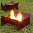 Lareira Externa Pira Tocheiro Desmontável Ex - Aço - Preto