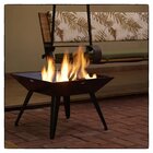 Lareira Externa Pira Tocheiro Quadrada- Pés 250 Mm Aço-preto