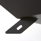 Lareira Externa Pira Tocheiro Quadrada Para Jardim -aço-preto