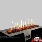 Lareira Fire Pit A Gás Retangular 100 Cm  Área Externa