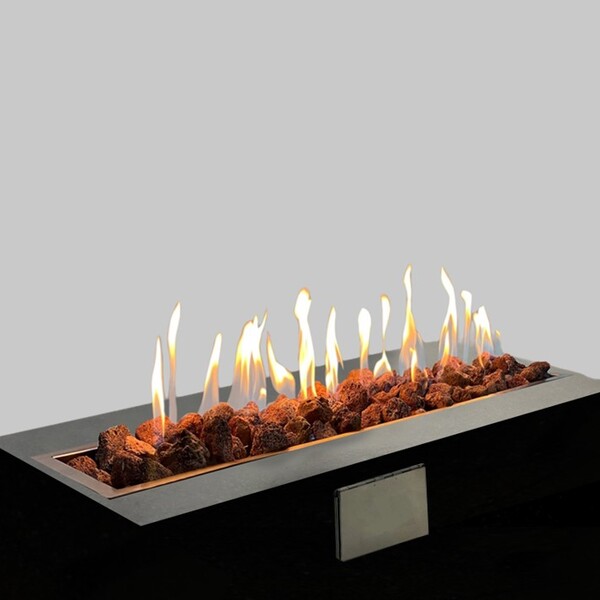 Lareira Fire Pit A Gás Retangular 100 Cm Área Externa