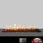 Lareira Fire Pit A Gás Retangular 100 Cm  Área Externa