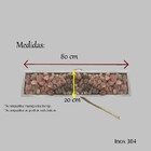 Lareira Fire Pit A Gás Retangular 80 Cm  Área Externa