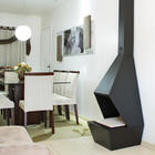 Lareira Interna De Chão De Canto Ou Meio De Parede À Lenha Em