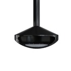 Lareira Suspensa De Teto Aurora + Queimador Em Aço Inox Preto