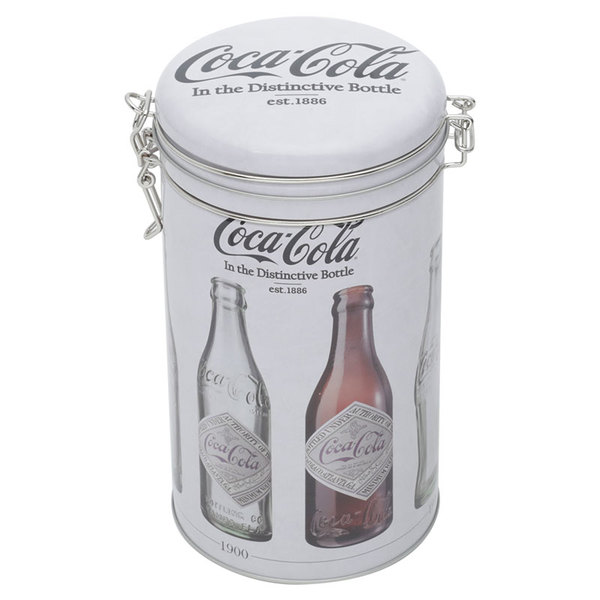 Lata Metal Round Clip Lid Coca-cola Evolution Of Bottles - Ur