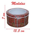 Lata Natalina Vermelha Papai Noel Para Doces Chocolates